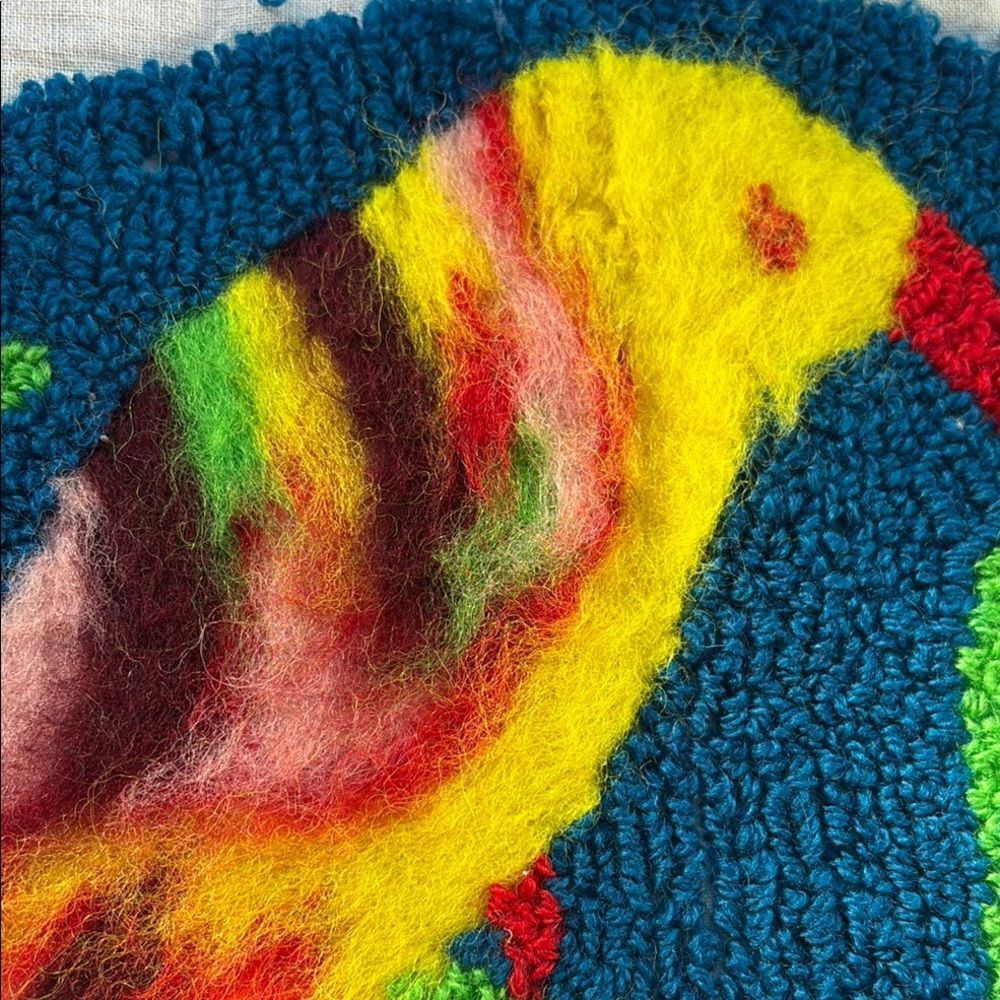 Handmade Colorful Bird Rug Hook - Picture 6 of 10